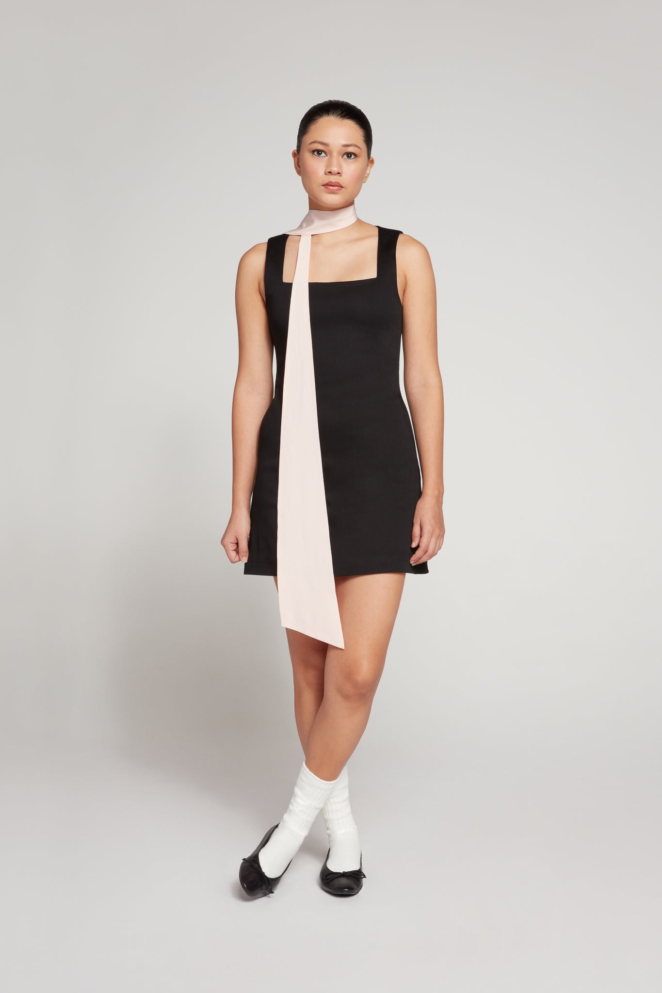 BLACK STRETCH MINI DRESS OLIVIA LATINOVICH BLACK STRETCH MINI DRESS OLIVIA LATINOVICH
