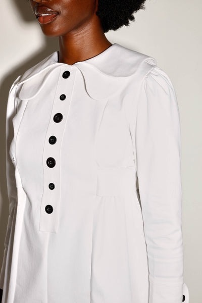 CLAUDETTE DRESS WHITE